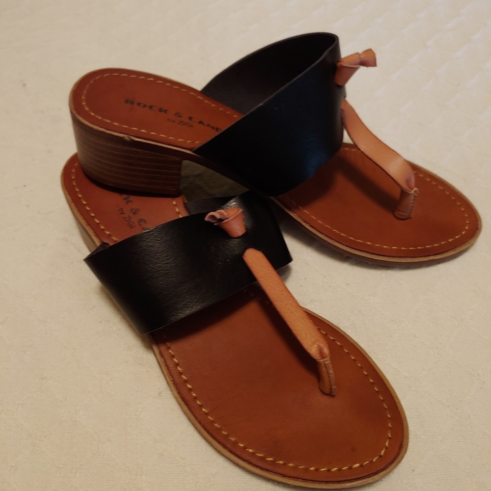 Rock and Cany brown and tan sandals #66